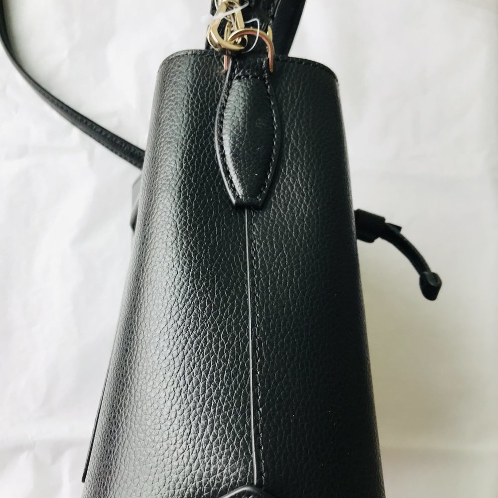 Kate Spade Eva Small Bucket Bag Black Shoulder Crossbody Leather - Picture 8 of 12